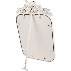 Clayre & Eef 62S332 Tischspiegel Antik-Beige 27x5x45 cm Vintage Rosen Dekor