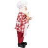 Clayre & Eef Фигурка Санта Клауса Пекарь 45 см