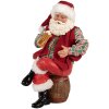Clayre & Eef Санта Клаус с кружкой пива 24 см, красная деревенская фигурка