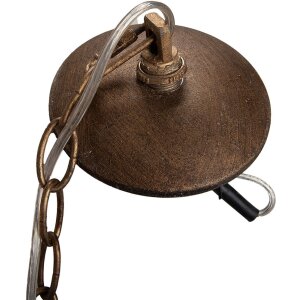 Clayre & Eef Hängelampe 6LMP801 Gold Ø20x22cm E14 Vintage Metall