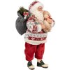Clayre & Eef Фигурка Санта Клауса 13x13x28 см