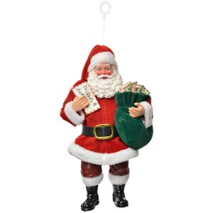 Clayre & Eef Weihnachtsmann Hänger 11x6x17 cm...