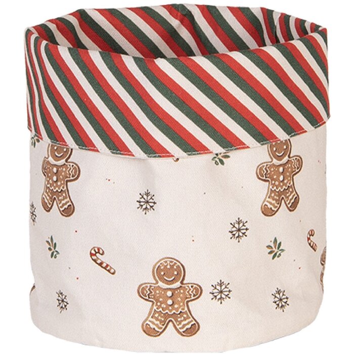 Clayre & Eef CGM50 Brotkörbchen Ø 15x16 cm Beige Braun