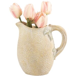 Clayre & Eef 6TE0576 Dekoration Kanne 20x15x20 cm Gelb und Grün