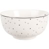 Clayre & Eef Миска BHSBO0002 14x7 см 500 мл Бело-черная