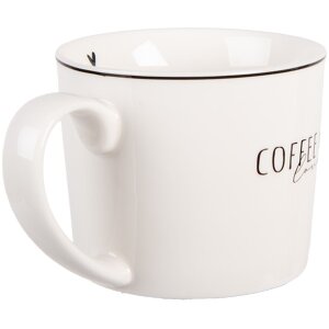 Clayre & Eef BHSMU0003 Becher 12x8x7 cm Weiß...