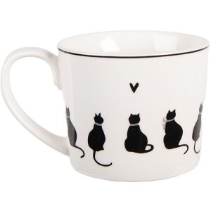Clayre & Eef PWSMU0001 Кружка 275 мл Белая Черная