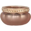 Clayre & Eef 6GL5212 Teelichthalter Rosa Gold Ø 6x4 cm