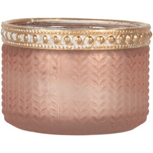 Clayre & Eef 6GL5214 Teelichthalter Ø 7x4 cm Rosa