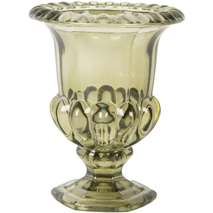 Clayre & Eef 6GL5336 Vase Ø 12x14 cm Grün