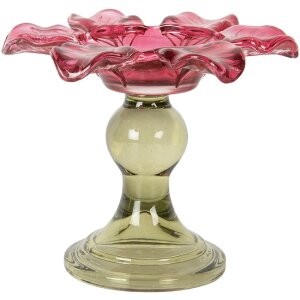 Clayre & Eef 6GL5338P Teelichthalter Rosa Grün...