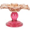 Clayre & Eef 6GL5339 Teelichthalter Ø 14x9 cm Orange Rosa