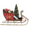 Clayre & Eef 6Y5870 Декоративные сани 30x15x22 см Красные и золотистые