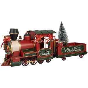 Clayre & Eef 6Y5871 Декорация Локомотив 35x16x22 см Красный