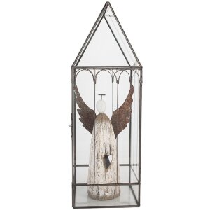 Clayre & Eef 5GL0021 Декоративная мини-теплица 15x15x45 см