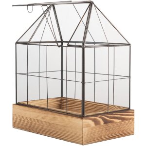 Clayre & Eef 6GL5363 Dekoration Mini Gewächshaus...