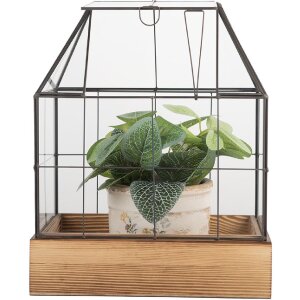 Clayre & Eef Мини-тепличка декоративная 26x17x32 см