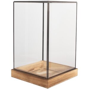 Clayre & Eef 6GL5364 Dekoration Mini Gewächshaus 19x19x30 cm