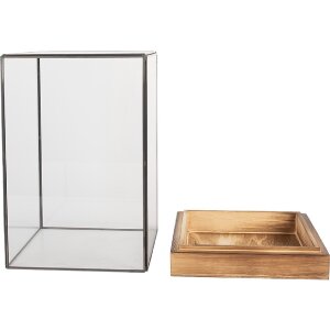 Clayre & Eef 6GL5365 Декоративная мини-теплица 14x14x24 см