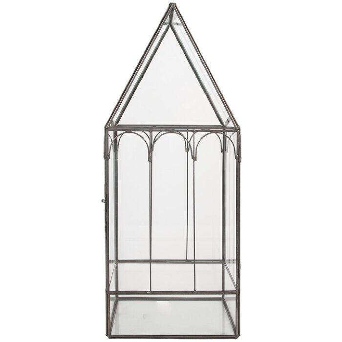 Clayre & Eef 6GL5367 Мини-теплица декоративная 15x15x38 см