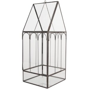 Clayre & Eef 6GL5367 Мини-теплица декоративная 15x15x38 см