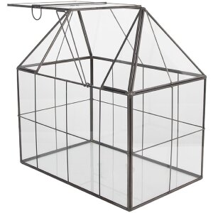 Clayre & Eef 6GL5368 Dekoration Mini Gewächshaus...