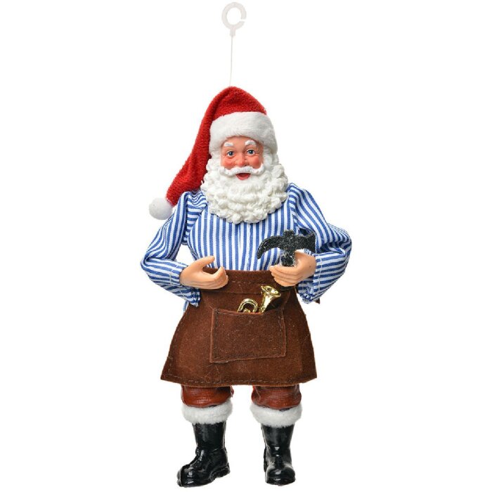 Подвеска декоративная "Дед Мороз" Clayre & Eef 10x6x17 см