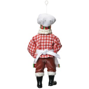 Clayre & Eef 66249 Dekoration Hänger Weihnachtsmann 9x6x17 cm