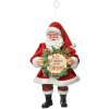 Clayre & Eef 66250 Dekoration Anhänger Weihnachtsmann 10x6x17 cm