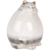 Clayre & Eef 6CE2131 Dekoration Katze 14x13x18 cm Grau