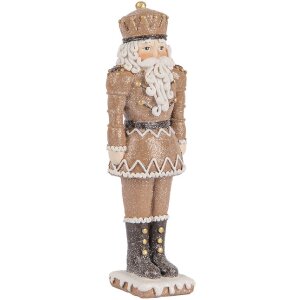 Clayre & Eef 6PR5532 Декоративный орехокол 6x5x18 см коричневый и белый