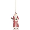 Clayre & Eef Подвеска Санта Клаус 5x3x11 см для рождественской декорации