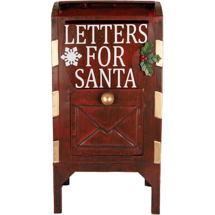 Clayre & Eef 6Y5807 Briefkasten 27x21x53 cm Rot