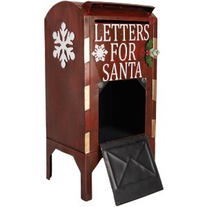 Clayre & Eef 6Y5807 Briefkasten 27x21x53 cm Rot