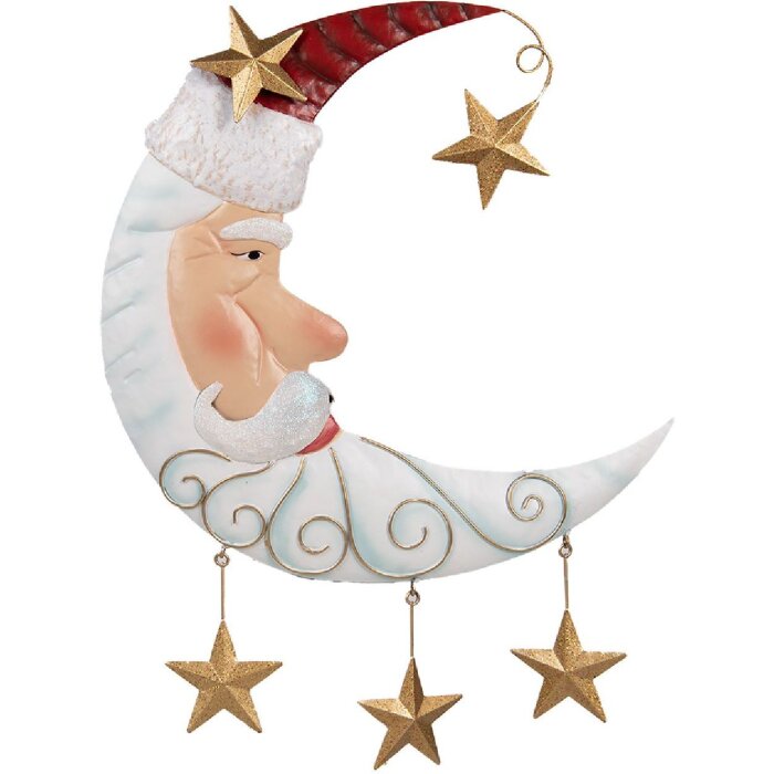 Clayre & Eef 6Y5810 Санта Клаус настенное украшение 41x3x53 см