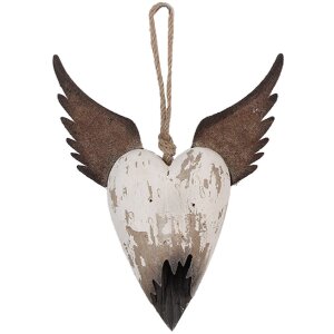 Clayre & Eef 6H2415S Dekoration Hänger Herz...
