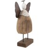 Clayre & Eef 6H2417L Dekoration Engel 20x6x25 cm Braun
