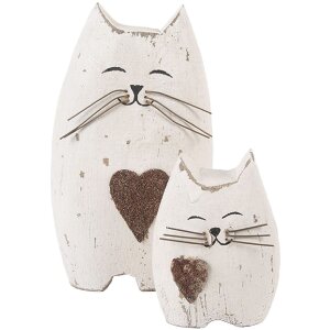 Clayre & Eef Декорация Кошка 6х4х7 см