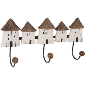 Clayre & Eef 6H2436 Garderobe 38x8x19 cm Holz Eisen...