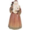 Clayre & Eef 6PR5544 Dekoration Weihnachtsmann 20x18x39 cm Rot und Gold