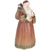 Clayre & Eef 6PR5544 Dekoration Weihnachtsmann 20x18x39 cm Rot und Gold