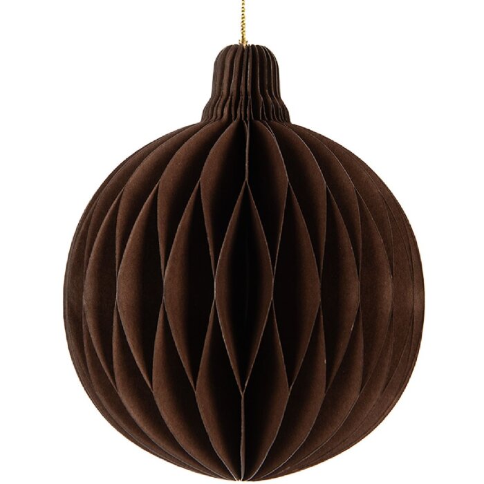 Clayre & Eef 6PA0516CH Papier-Weihnachtskugel Ø 8x10 cm