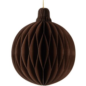 Clayre & Eef 6PA0516CH Papier-Weihnachtskugel Ø 8x10 cm