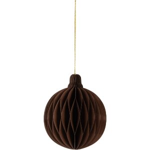 Clayre & Eef 6PA0516CH Papier-Weihnachtskugel Ø 8x10 cm