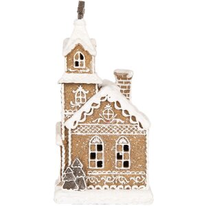 Clayre & Eef Декоративный дом с LED 14x12x23 см / 3xAAA