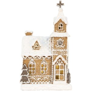 Clayre & Eef Декоративный дом с LED 14x12x23 см / 3xAAA