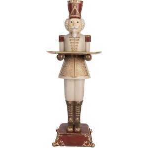 Clayre & Eef 6PR5388 Dekoration Nussknacker 18x20x61...
