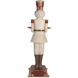 Clayre & Eef Орехокол декоративный 18x20x61 см серый и красный