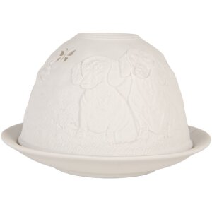 Clayre & Eef 6CE2211 Teelichthalter Ø 12x8 cm...