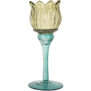 Clayre & Eef 6GL5350 Teelichthalter Ø 7x19 cm...